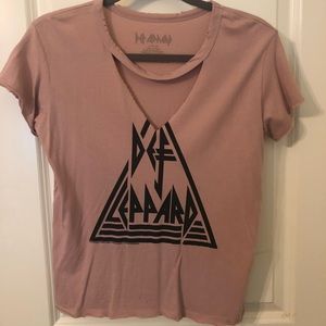 Def Leppard Crop Tee